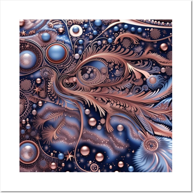 Other Worldly Designs- nebulas, stars, galaxies, planets with feathers Wall Art by BirdsnStuff